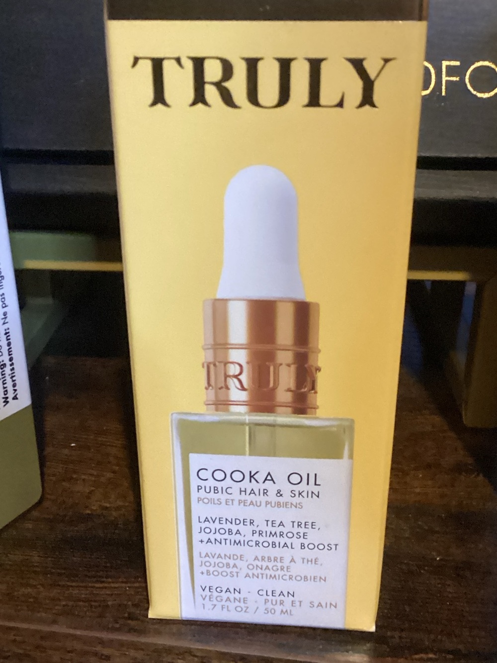 TRULY Cooka Oil Yellow Bottle with Gold Dropper